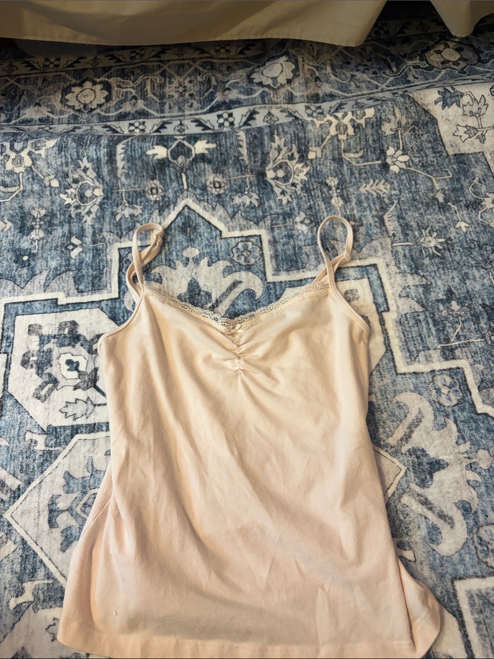 Brandy Melville Light Pink Lace-Trim Cami Top - Women